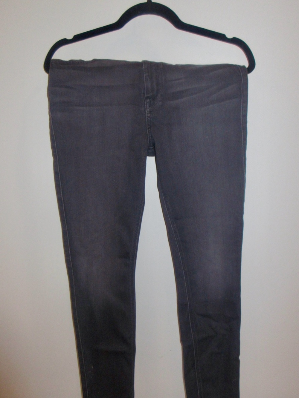 7 For All Mankind Women's Gray Skinny Jeans
